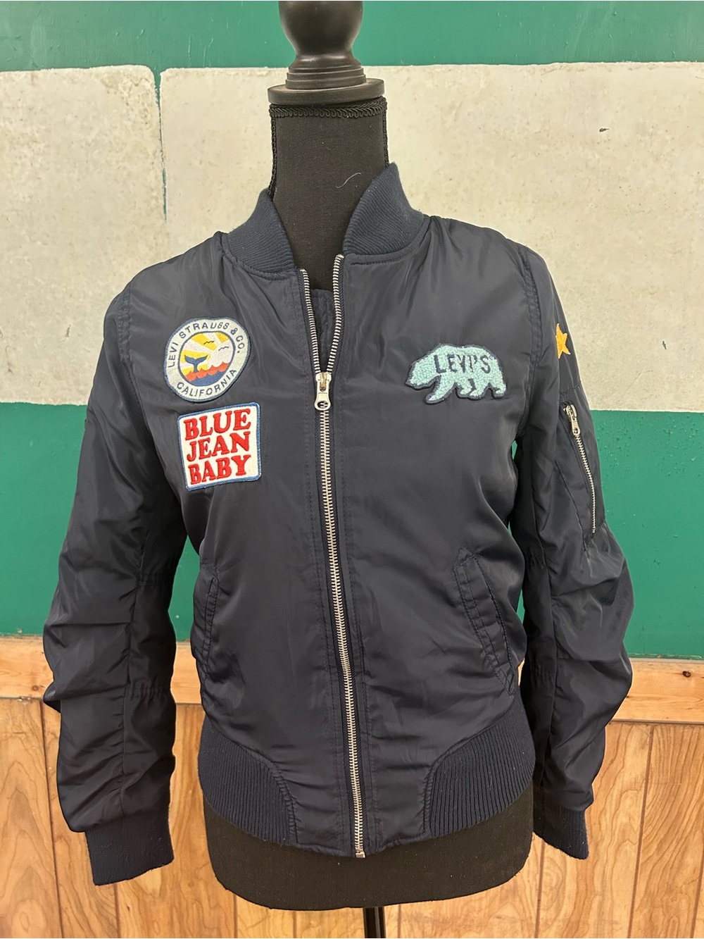 Levi's Navy Patch Bomber Jacket